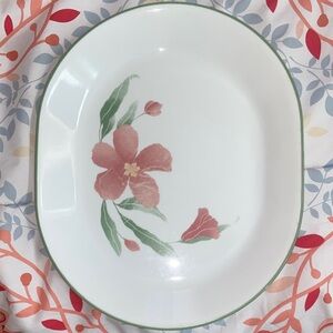 VTG PACIFIC BLOOM PLATTER Corelle Oval Floral